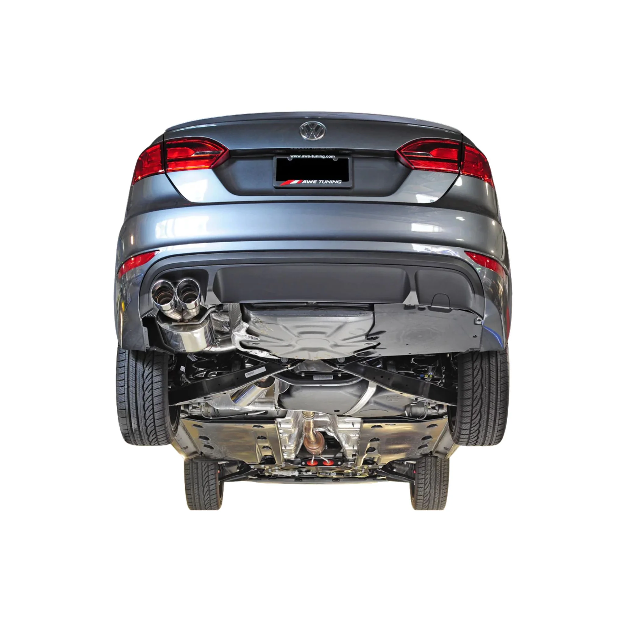 AWE Exhaust for VW Jetta 1.8 / 2.0 Sedan (2012-2018) Track or Touring Catback with Silver or Black Tips - Image 5
