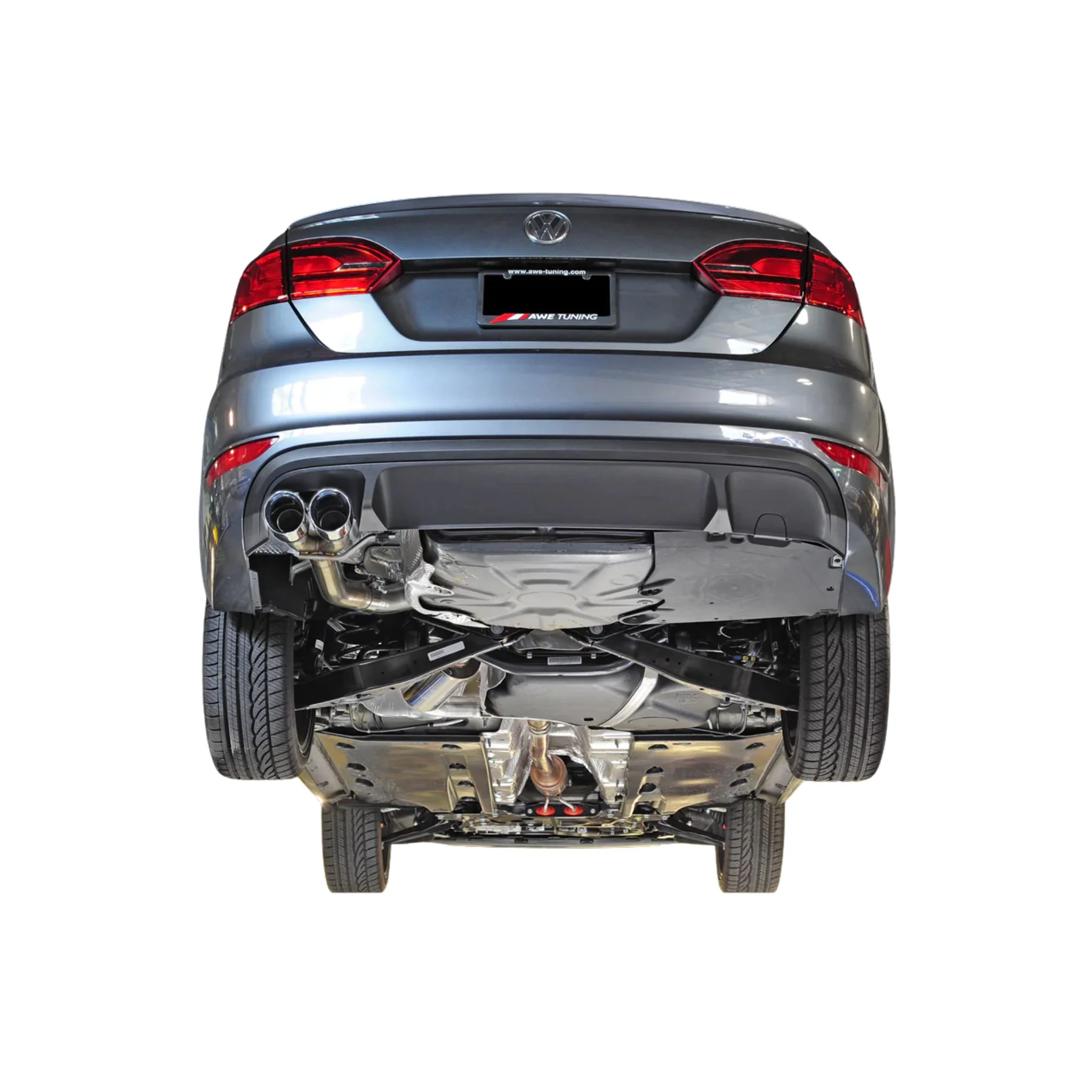AWE Exhaust for VW Jetta 1.8 / 2.0 Sedan (2012-2018) Track or Touring Catback with Silver or Black Tips - Image 6