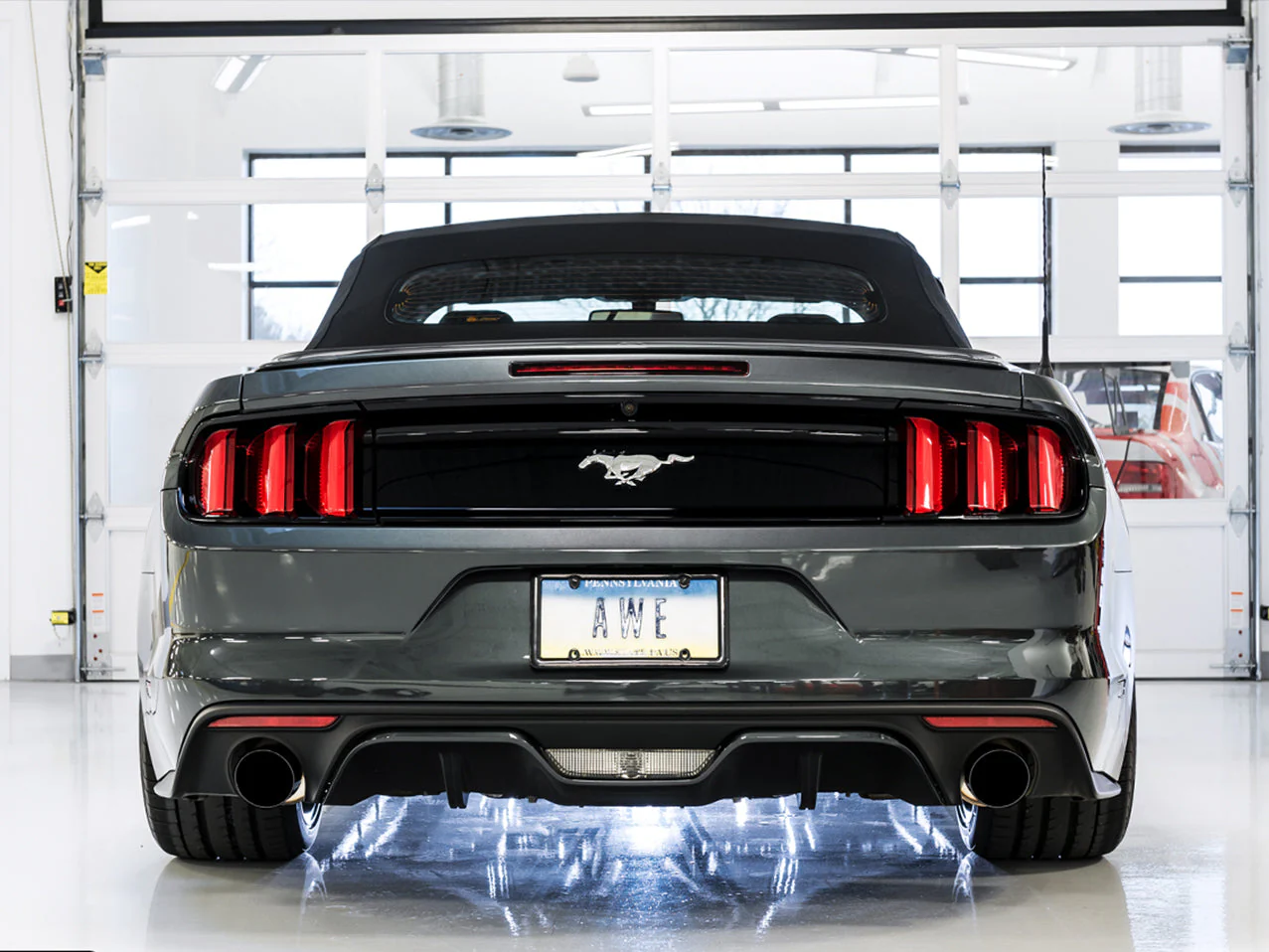 AWE Exhaust Ford Mustang Ecoboost S550 (15-23) Axleback w/ 4” Tips Touring Edition - Image 5