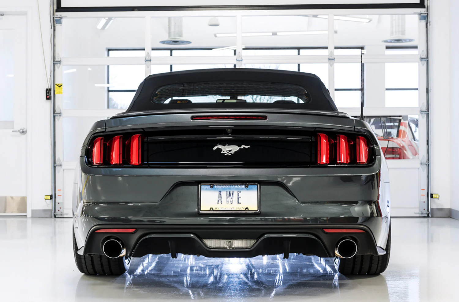 AWE Exhaust Ford Mustang Ecoboost S550 (15-23) Axleback w/ 4” Tips Touring Edition - Image 7
