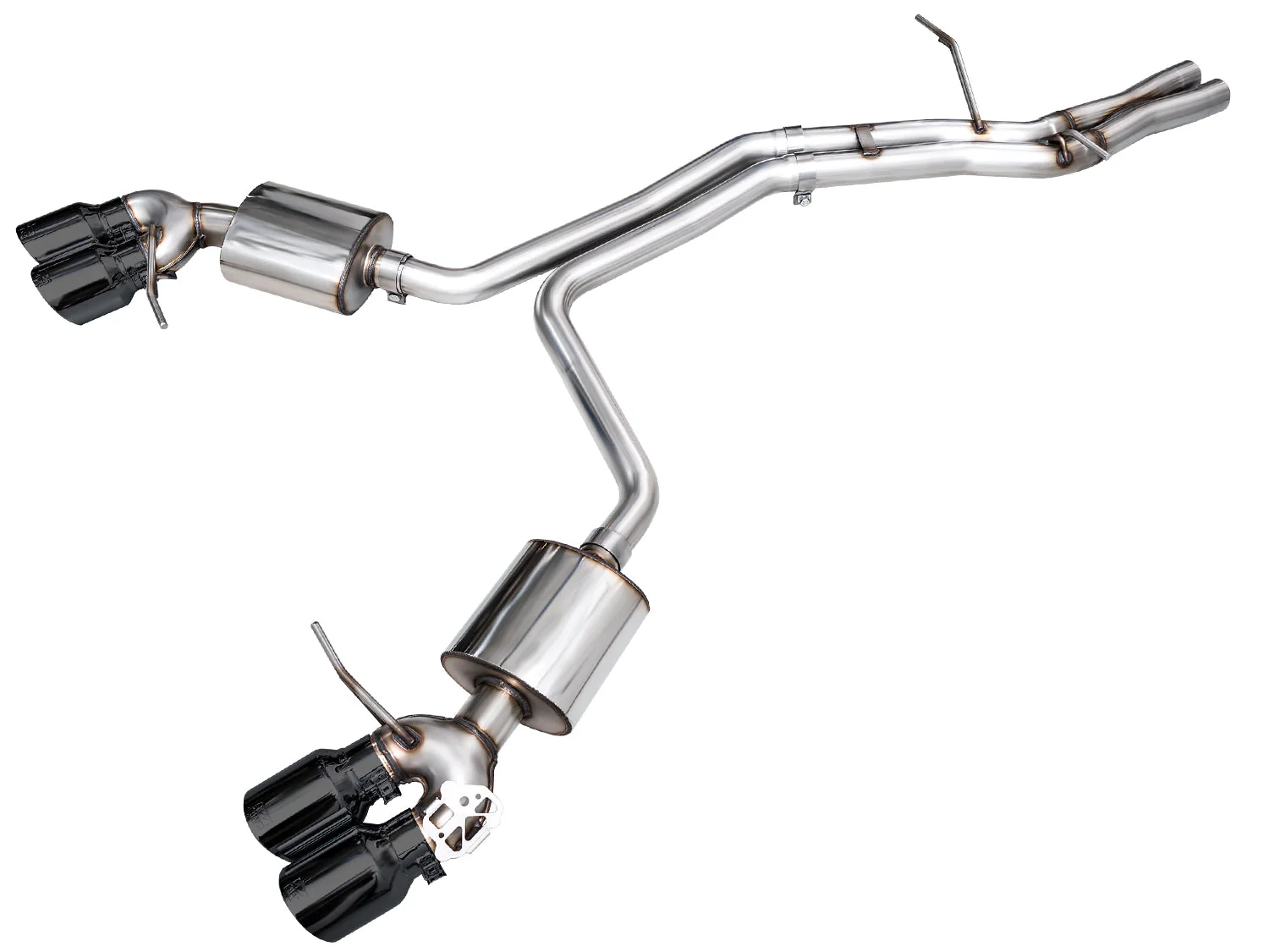 AWE Exhaust for Porsche Macan Sport Utility (2019-2025) Touring Catback with Black or Silver Tips - Image 4