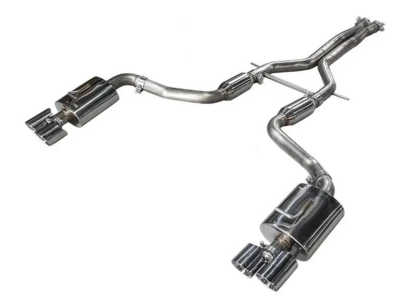 AWE Exhaust for Porsche Panamera 4 / Base 3.6 Hatchback (2011-2016) Track Catback with Silver Tips - Image 2