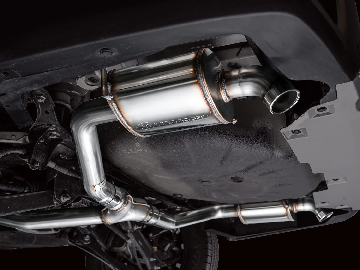 AWE Exhaust Subaru Outback XT 2.4T (20-25) 0FG Catback w/ Dual BashGuards - Image 5