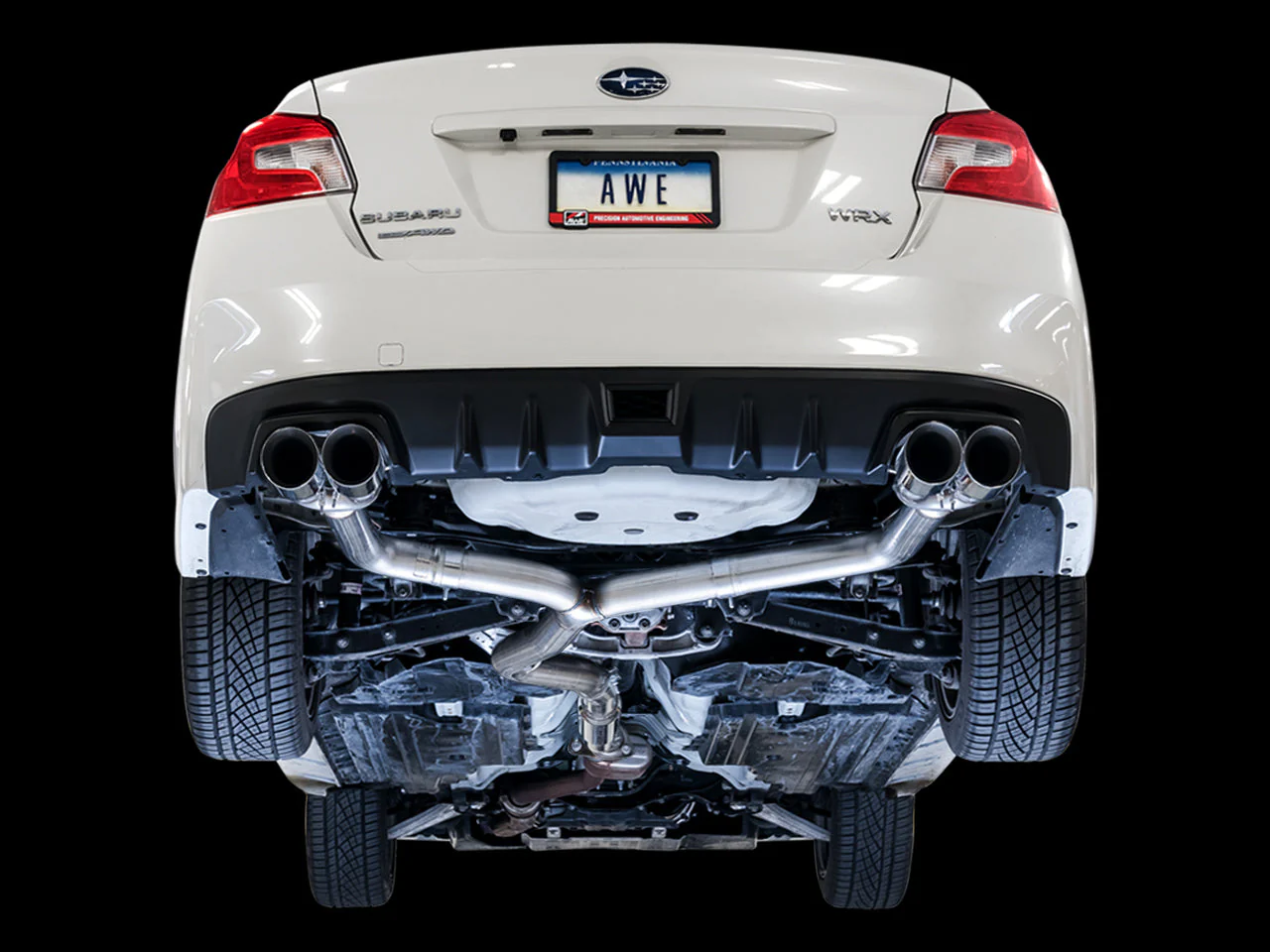 AWE Exhaust Subaru WRX FA20 / WRX STI EJ25 (15 -21) Catback w/ 102mm Quad Tips - Track or Touring - Image 8