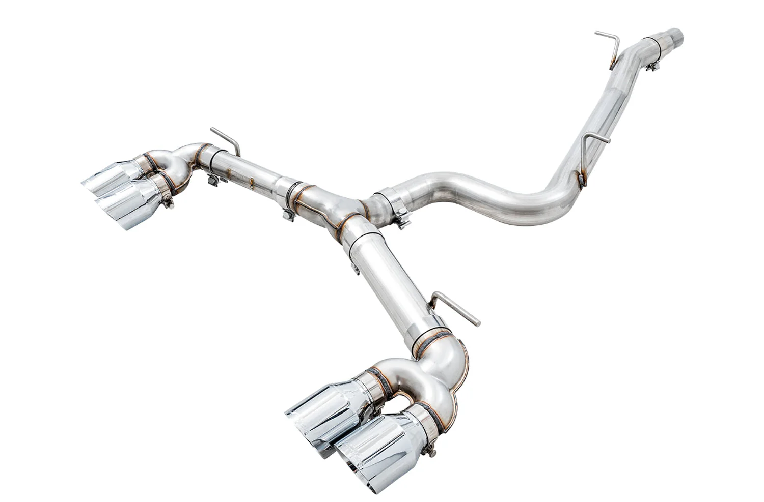 AWE Exhaust VW Golf R MK7 (15-17) MK7.5 (18-20) MK8 (22-24) Track / SwitchPath / Touring Catback w/ 102mm Silver or Black Tips - Image 6