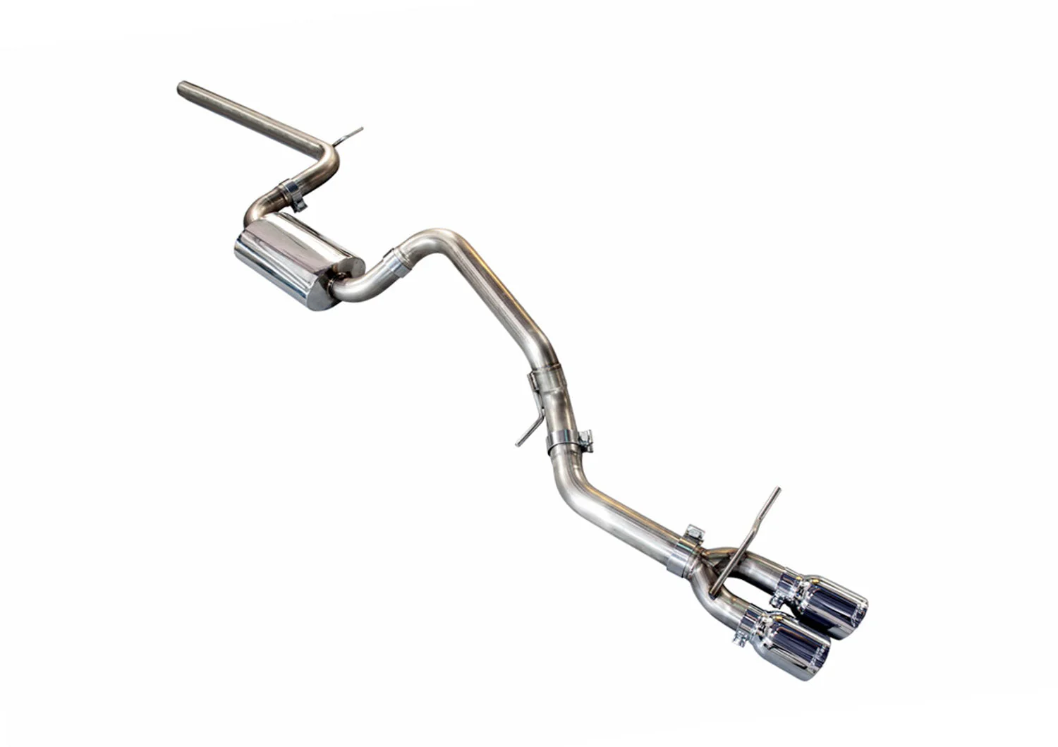 AWE Exhaust VW Golf MK7 1.8T (2015-2018) Touring or Track Catback w/ 90mm Silver or Black Tips - Image 8