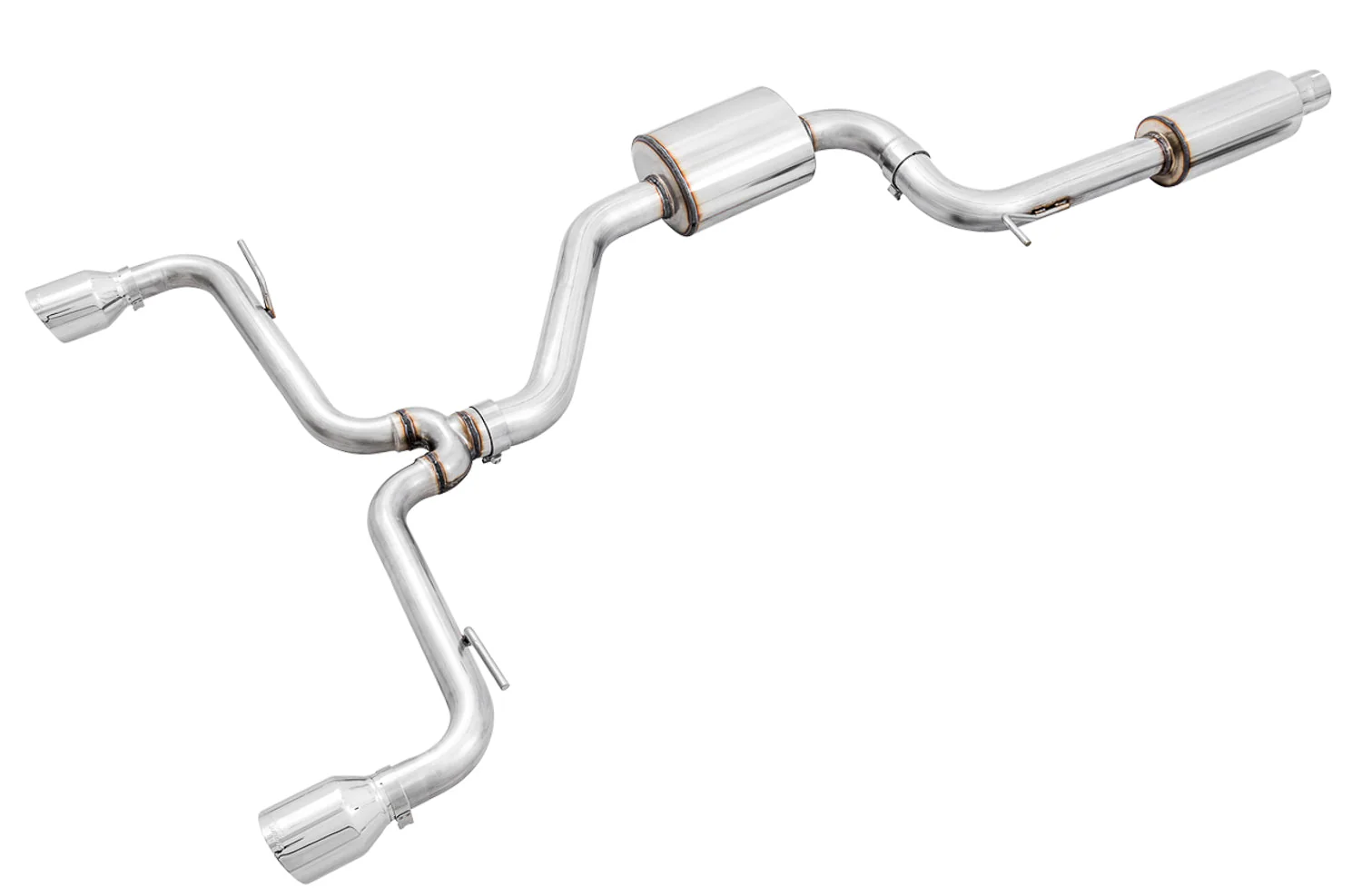 AWE Exhaust VW GTI MK7 (15-17) GTI MK7.5 (18-21) GTI MK8 (22-23) Touring or Track Catback w/ 102mm Silver or Black Tips - Image 8