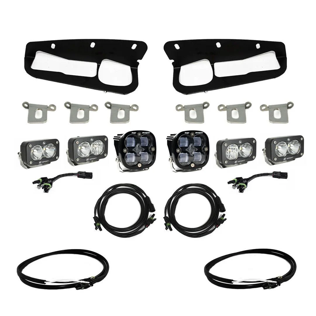 Baja Designs Pocket Fog Light Kit for Ford Bronco (21-26) Bronco Raptor (22-26) Squadron SAE / Dual S2 Sport with Clear or Amber Lens - Image 3