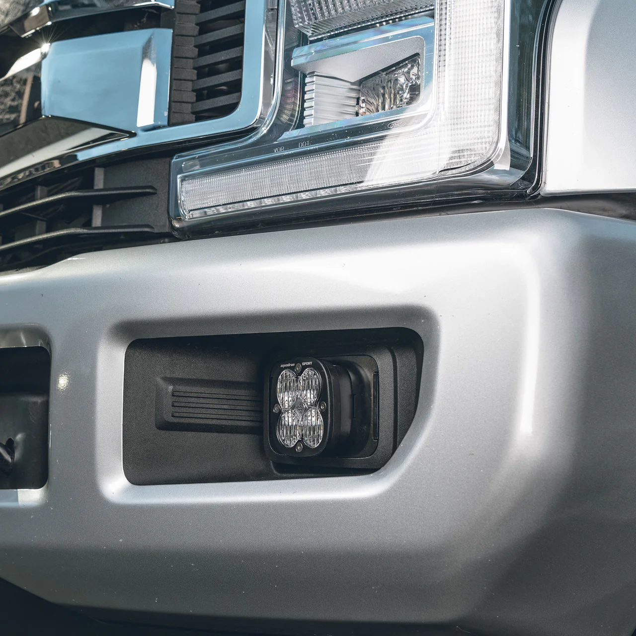 Baja Designs Pocket Fog Light Kit for Ford F250 / 350 Super Duty (2017-2022) Squadron SAE or Sport with Clear or Amber Lens - Image 5