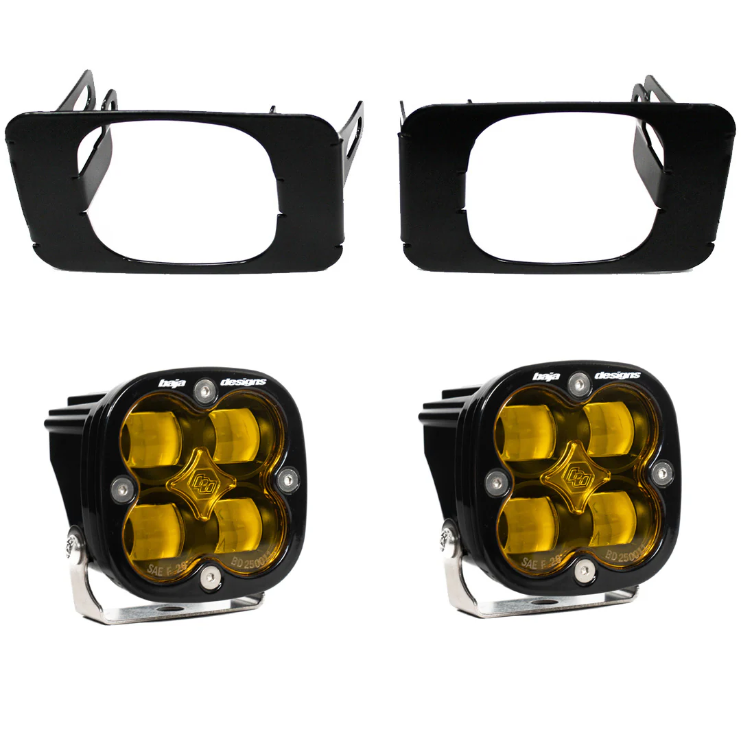 Baja Designs Pocket Fog Light Kit for Ford F150 (2015-2020) Squadron SAE / Sport with Clear or Amber Lens - Image 2