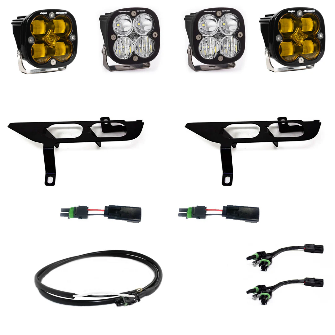 Baja Designs Pocket Fog Light Kit for Ford F150 (2021-2023) Squadron SAE / Sport & SAE / Pro with Clear or Amber Lens - Image 3
