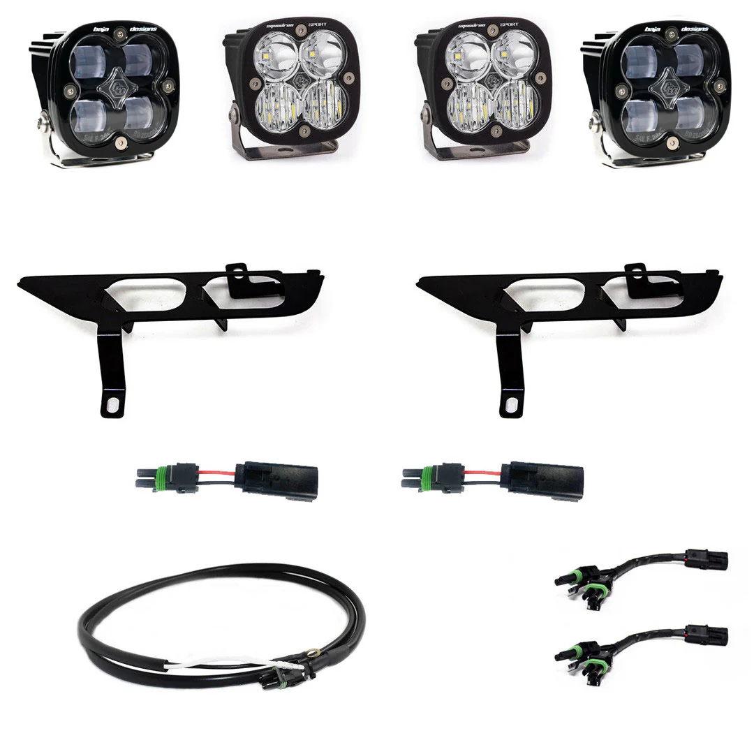 Baja Designs Pocket Fog Light Kit for Ford F150 (2021-2023) Squadron SAE / Sport & SAE / Pro with Clear or Amber Lens - Image 4
