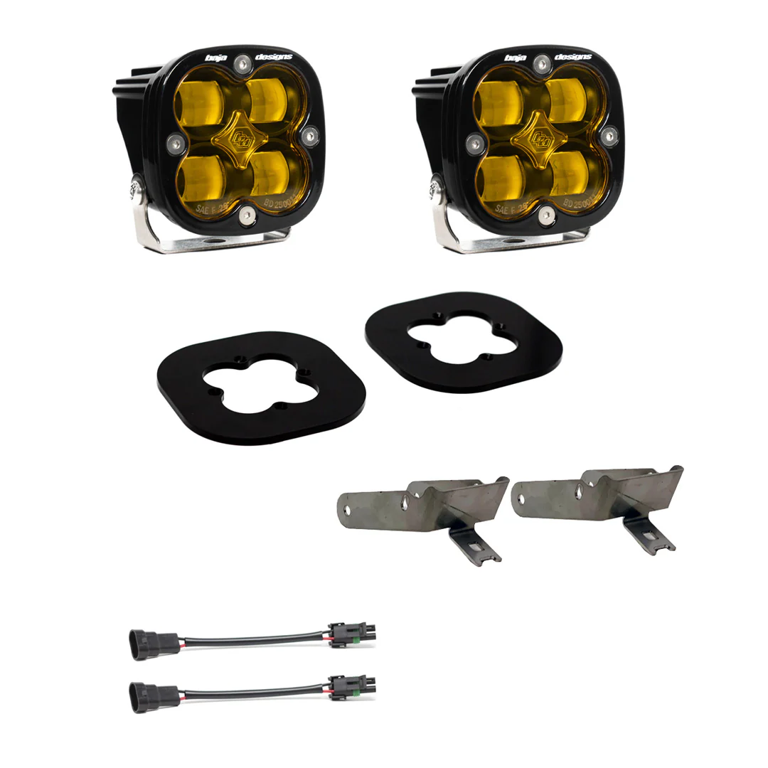 Baja Designs Pocket Fog Light Kit for Ford F250 & F350 Super Duty (2011-2016) Squadron SAE / Pro / Sport with Amber or Clear Lens - Image 2