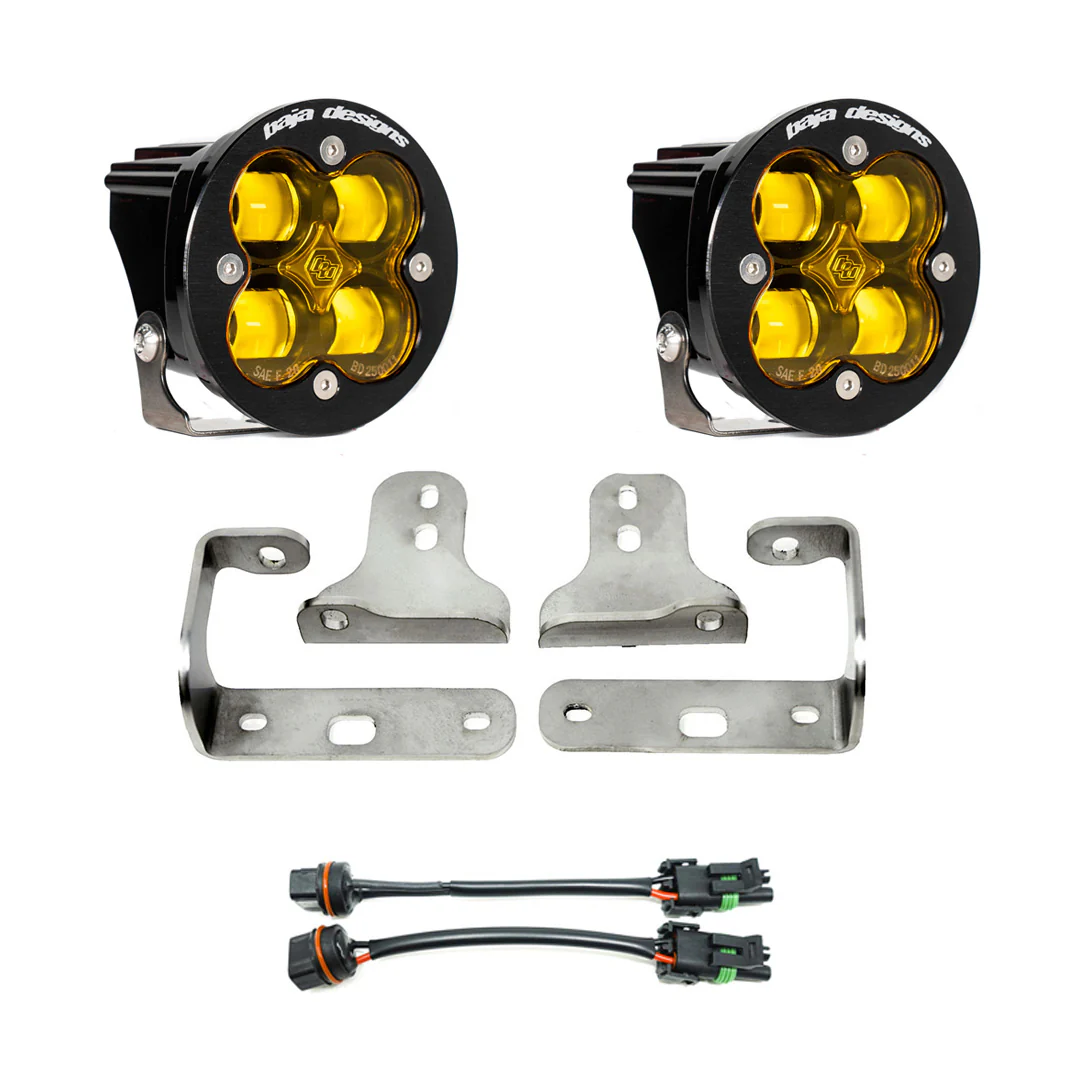 Baja Designs Pocket Fog Light Kit for Jeep Gladiator (20-26) Wrangler JL (18-26) Squadron-R SAE / Sport / Pro with Amber or Clear Lens - Image 4