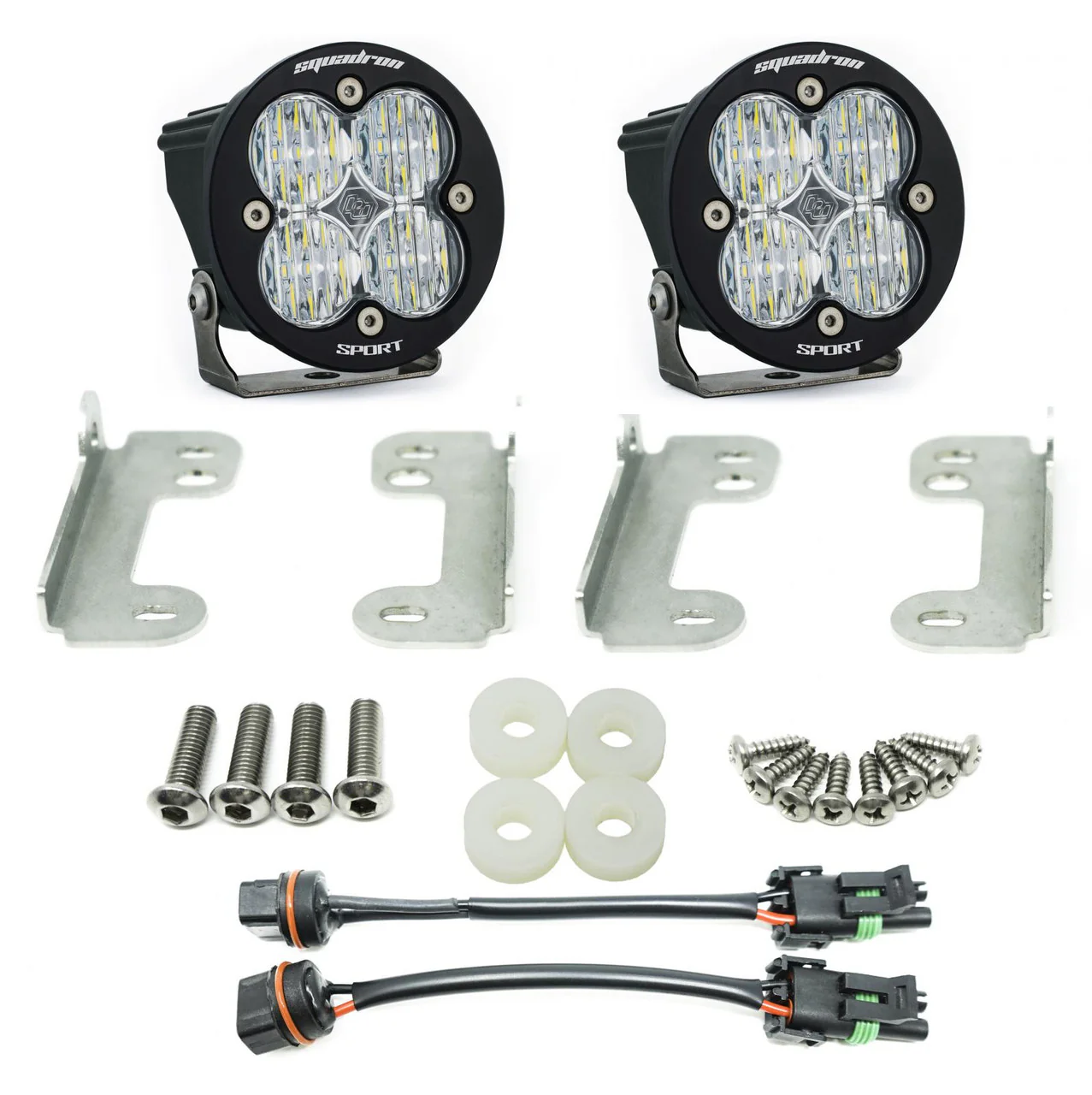 Baja Designs Pocket Fog Light Kit for Jeep Gladiator (20-26) Wrangler JL (18-26) Squadron-R SAE / Sport / Pro with Amber or Clear Lens - Image 7