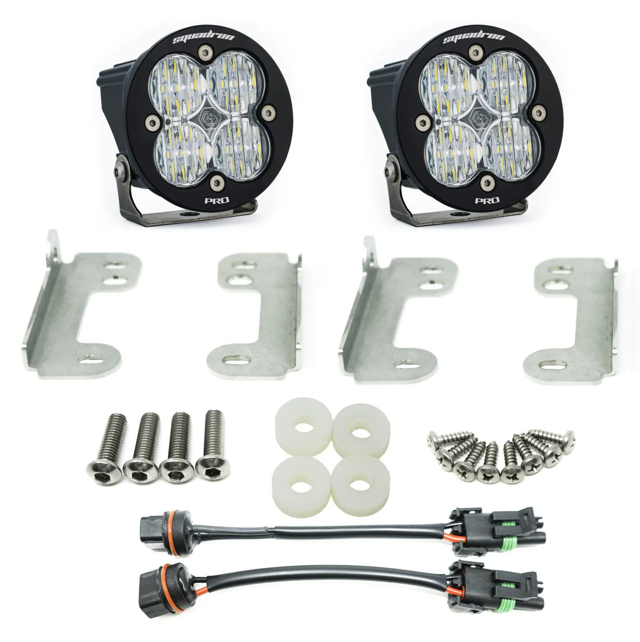 Baja Designs Pocket Fog Light Kit for Jeep Gladiator (20-26) Wrangler JL (18-26) Squadron-R SAE / Sport / Pro with Amber or Clear Lens - Image 8