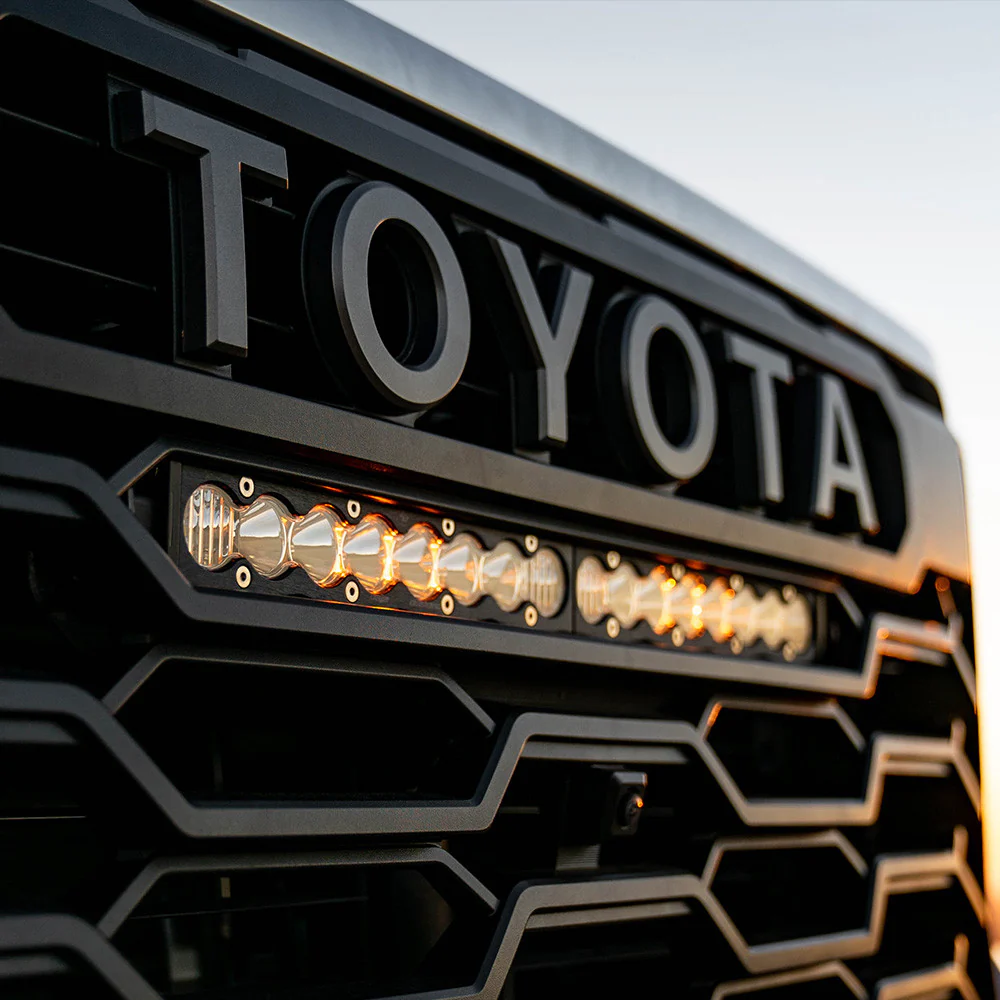 Baja Designs LED Grille Light Bar Kit for Toyota Tundra (2022-2026) S8 20 Inch Behind Grille Clear with Amber or Lens - Image 4