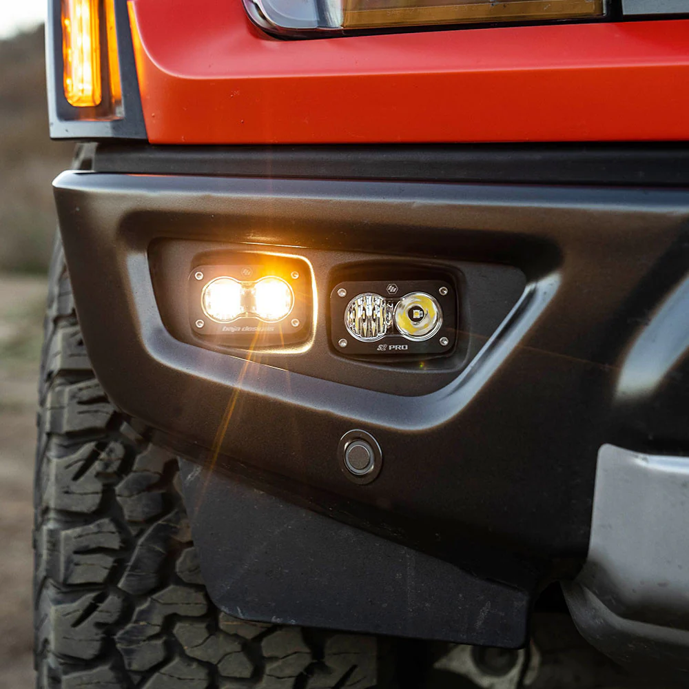 Baja Designs S2 Fog Light Kit for Ford Bronco Raptor (2023-2026) SAE / Sport & SAE / Pro with Clear or Amber Lens - Image 5
