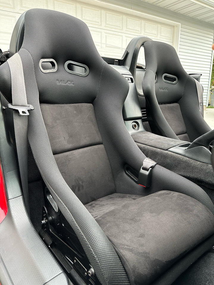 Ballade Sports Bucket Seats w/ Black Alcantara - Carbon Kevlar or Carbon Fiber - Image 19