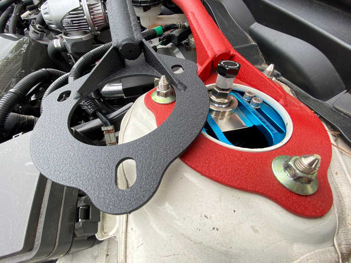 Ballade Sports Front Strut Bar Honda Civic FK / FL (2017-2023) Wrinkle Red or Black - Image 11