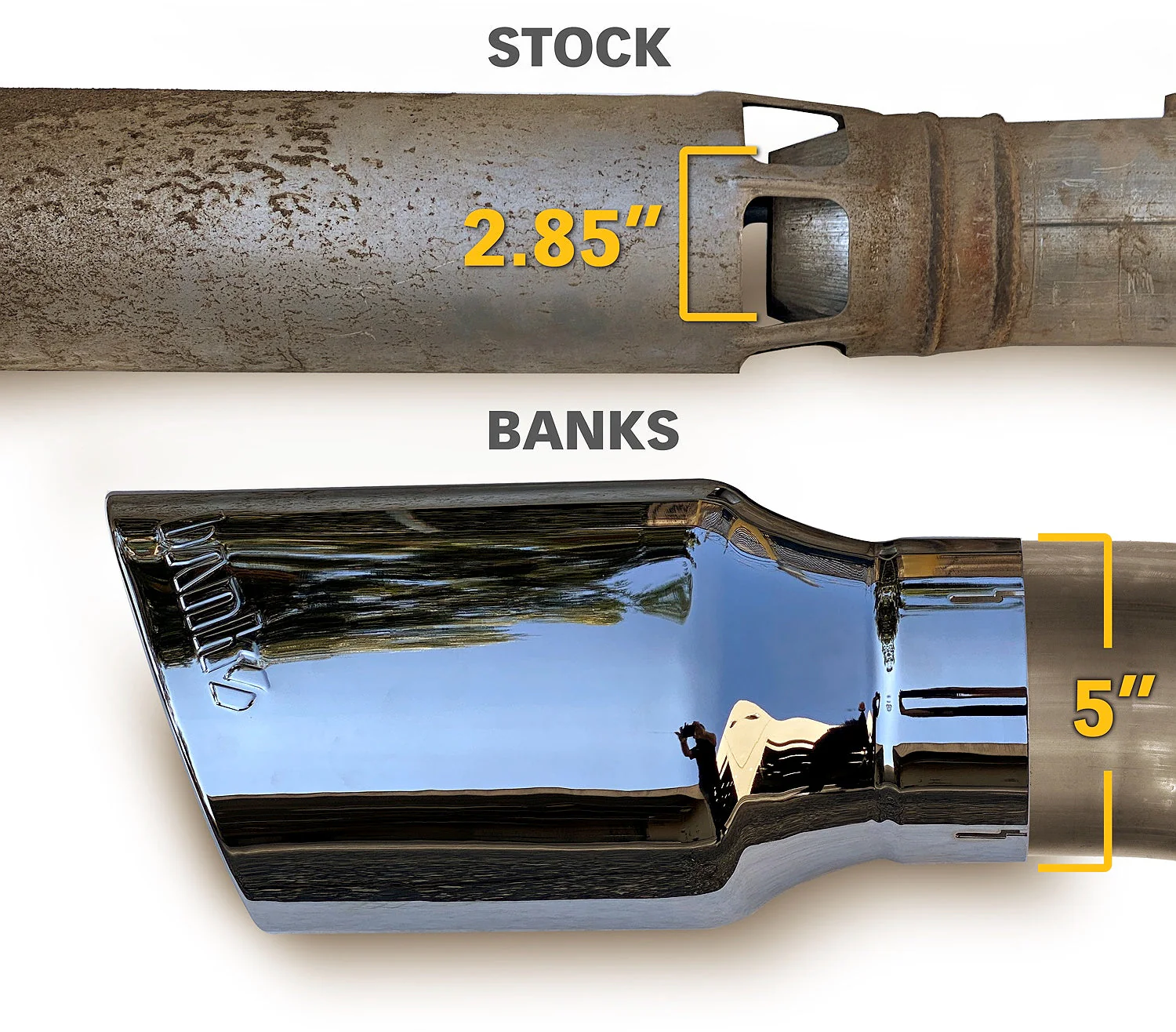 Banks Power Exhaust for Chevy Silverado & GMC Sierra 2500 / 3500 6.6L (2017-2019) Single Side Exit DPF-back with Chrome or Black Tip - Image 6
