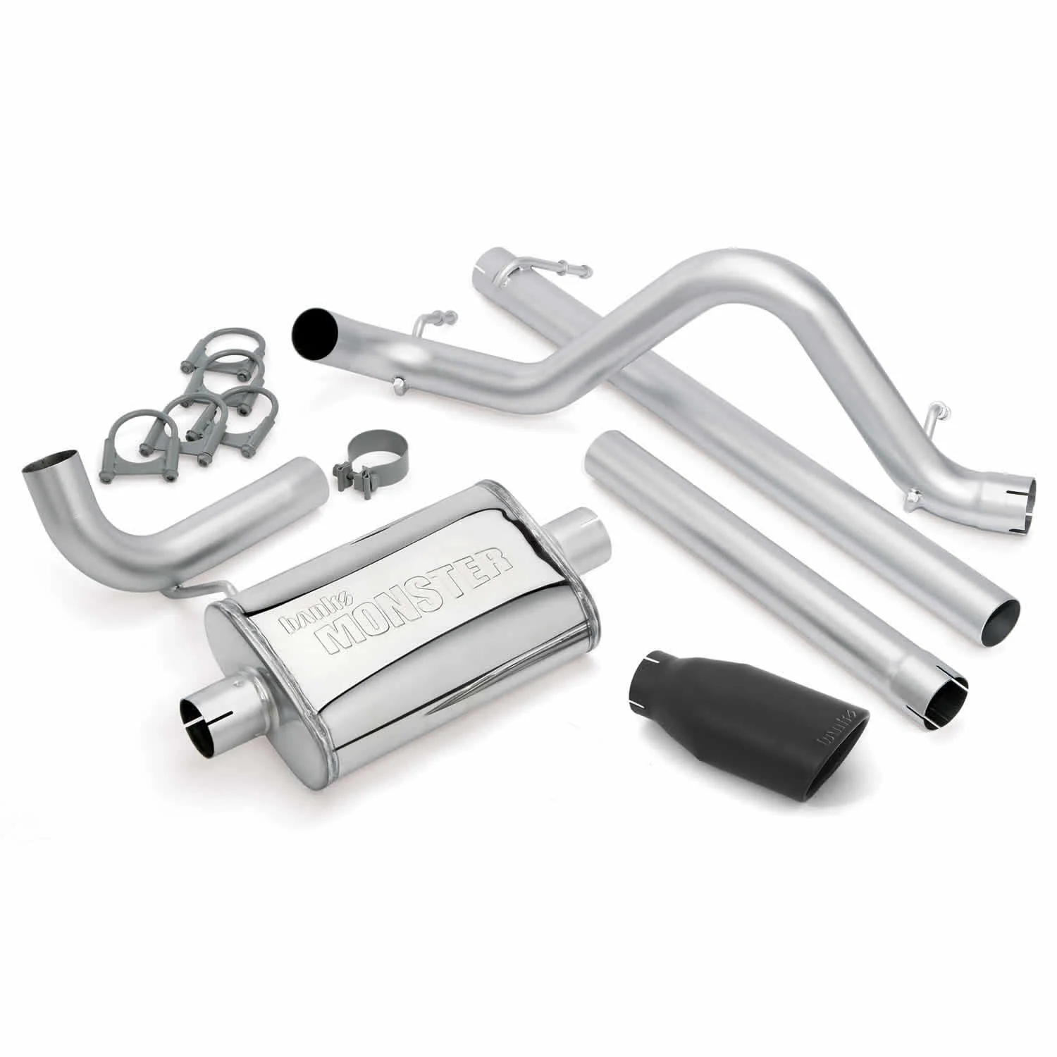 Banks Power Exhaust for Jeep Wrangler JK 3.8L 2 or 4 Door (2007-2011) Single Rear Exit Catback with Chrome or Black Tip - Image 3