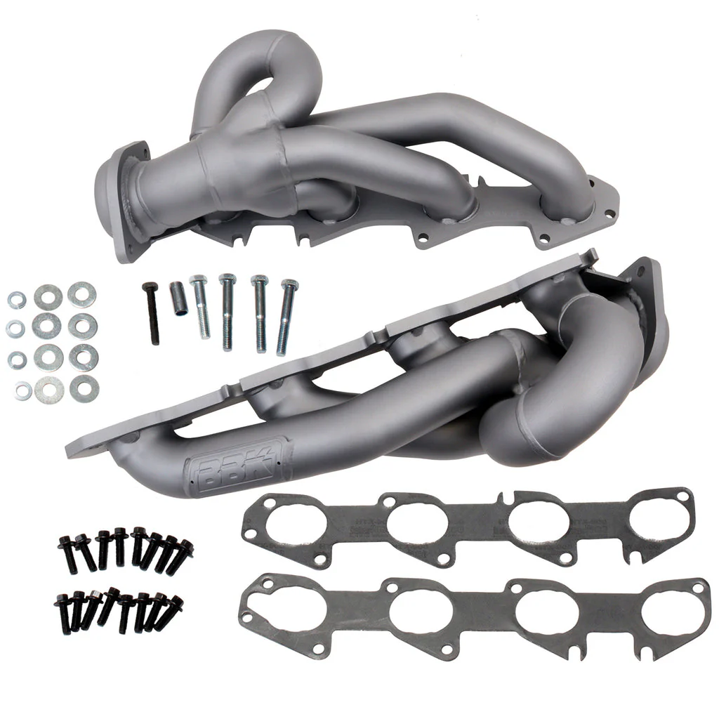 BBK Headers Dodge Ram 1500 5.7 Hemi (09-18) 1-3/4" Shorty Titanium Ceramic or Polished Silver Ceramic