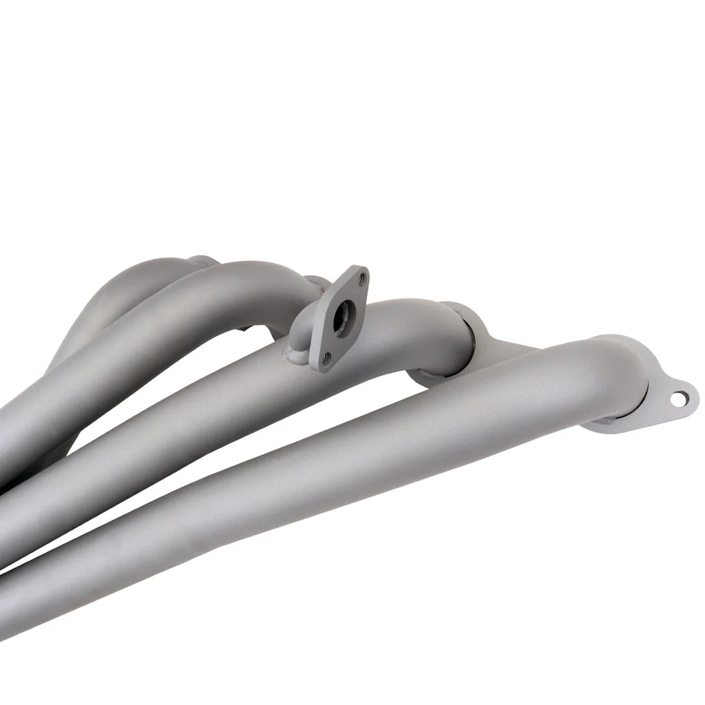 BBK Air Intake Chevy Silverado / GMC Sierra 1500 (1999-2002) 1-3/4" Long Tube Exhaust Headers Titanium / Polished Silver - Image 4