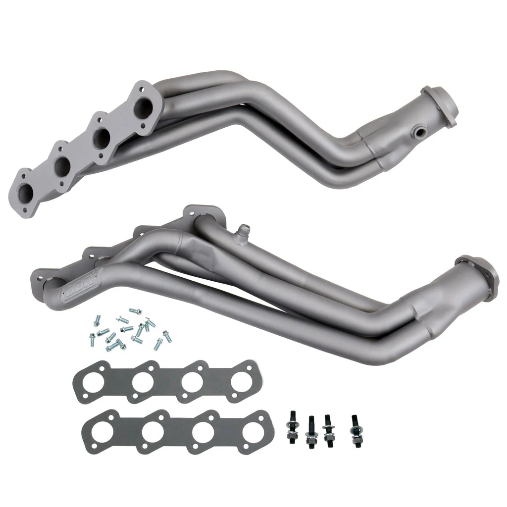 BBK Long Tube Headers Ford Mustang GT SN95 (1996-2004) 1-5/8" Titanium / Polished Silver