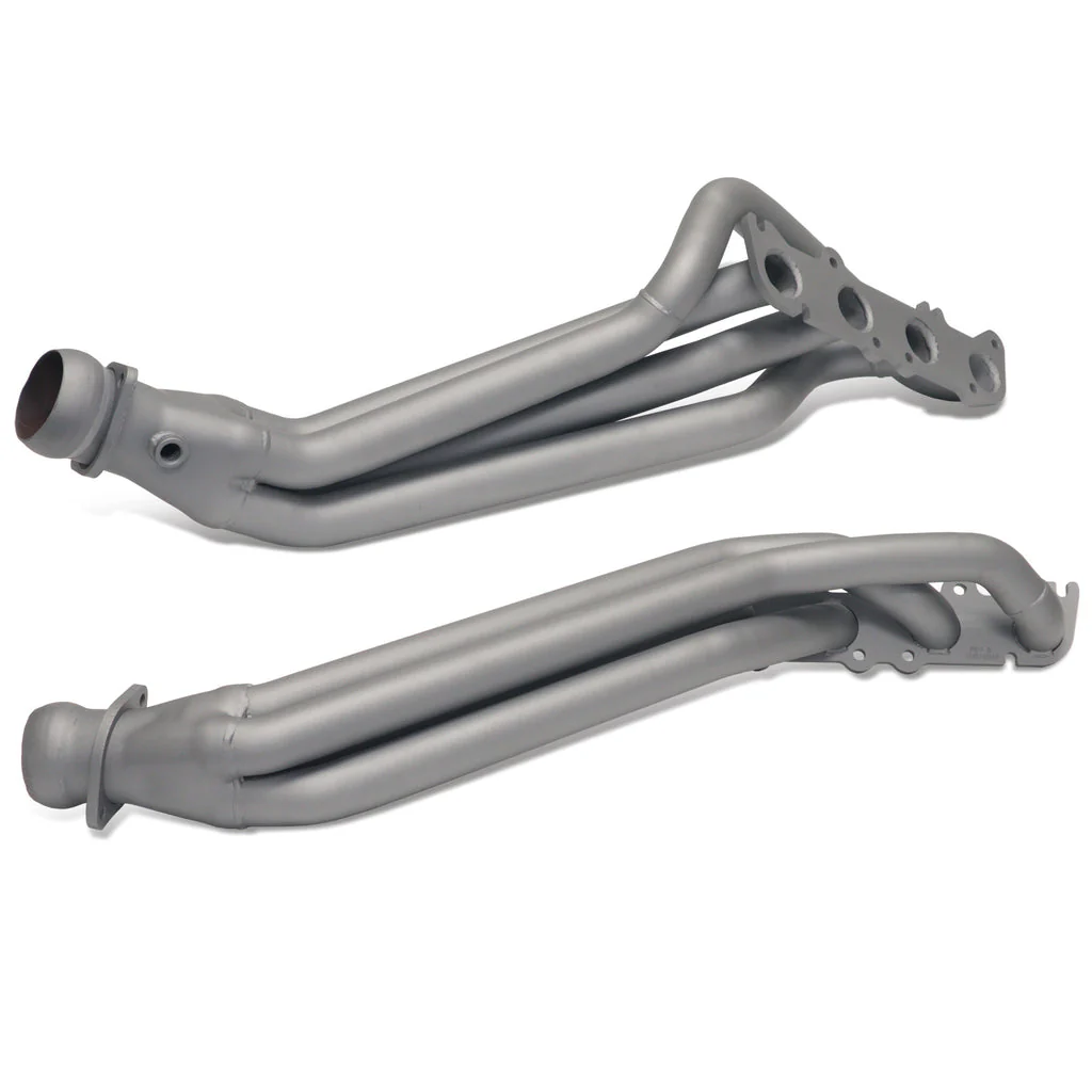 BBK Exhaust Ford Mustang GT (2011-2023) GT350 (2016-2020) 1-7/8" Long Tube Headers - Titanium / Polished Silver - Image 2