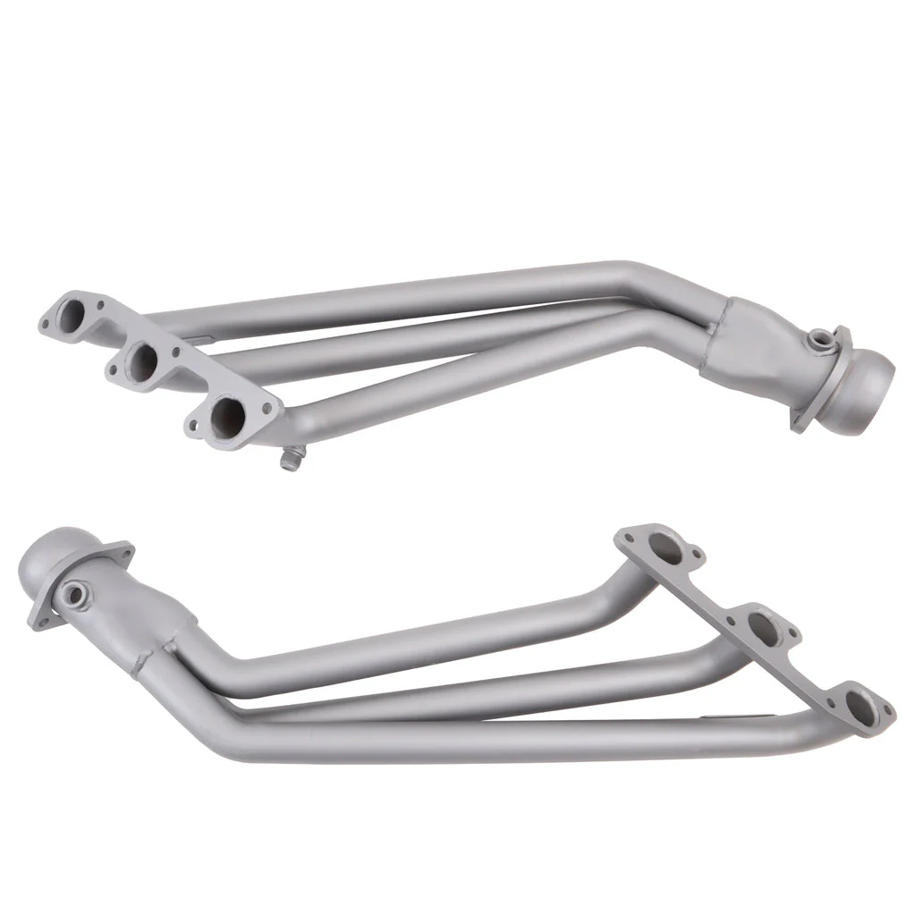 BBK Exhaust Ford Mustang V6 (2005-2010) 1-5/8" Long Tube Headers Titanium / Polished Silver - Image 2
