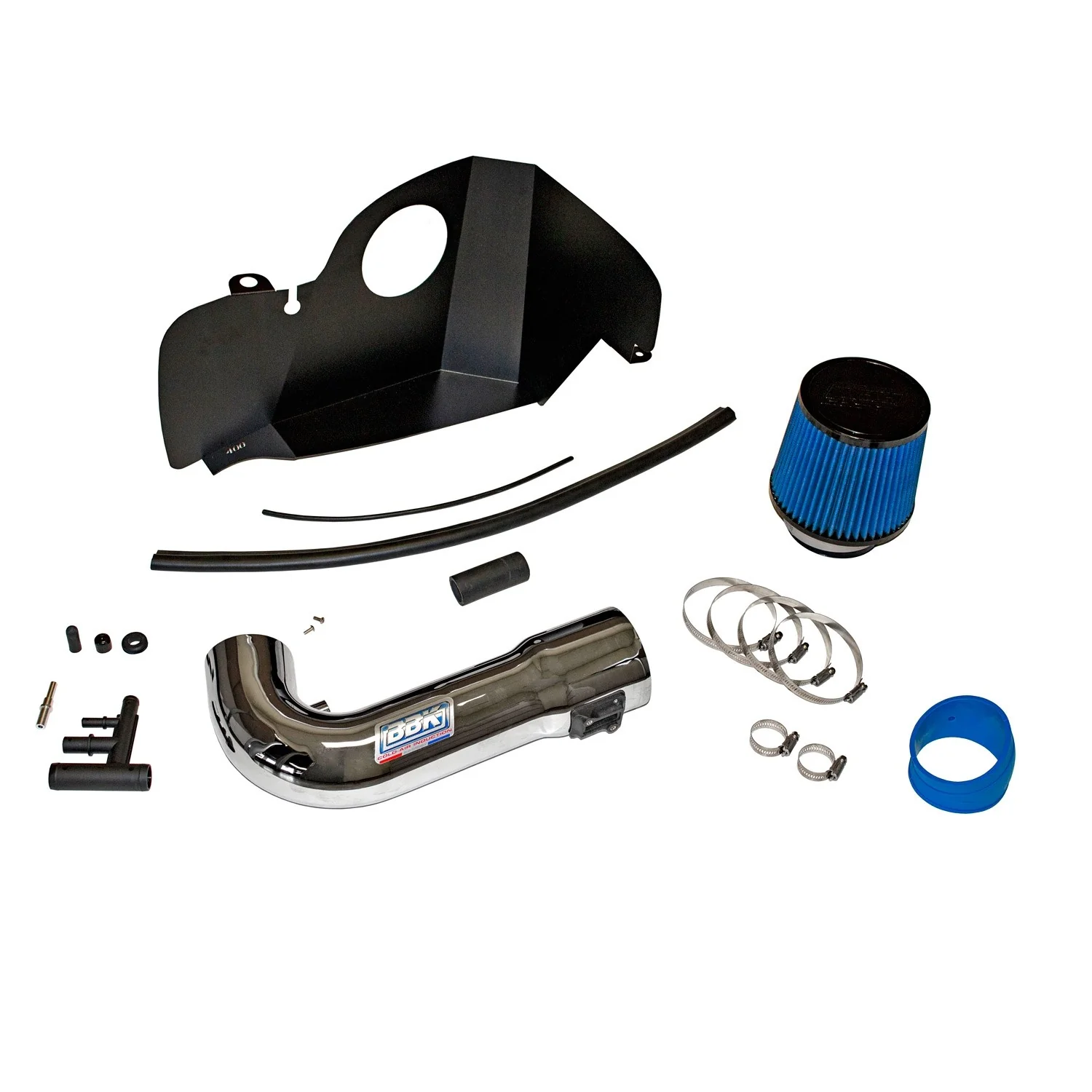 BBK Cold Air Intake Ford Mustang GT S550 (2018-2023) Chrome or Blackout - Image 3