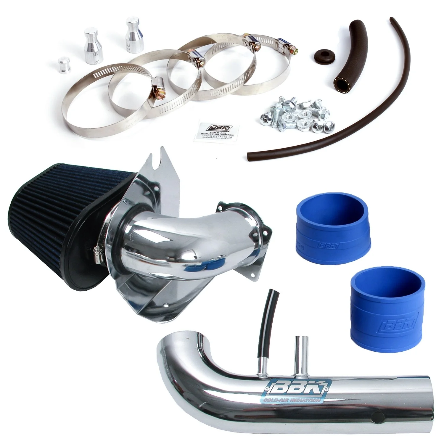 BBK Cold Air Intake Kit Ford Mustang GT SN95 (1996-2004) CARB/Smog Legal - Chrome or Blackout - Image 5