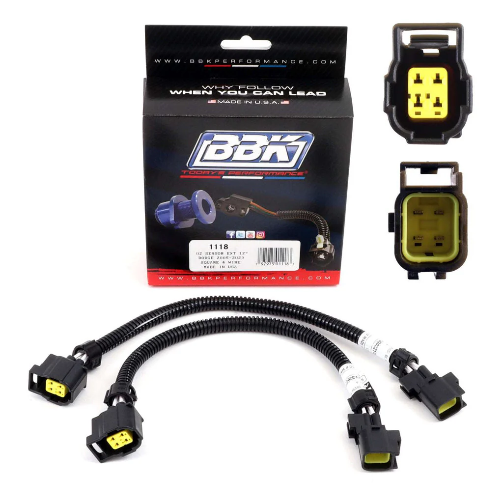 BBK O2 Extensions Dodge Charger (2006-2024) Challenger (2008-2024) V8 - Front 12inch / Rear 24inch
