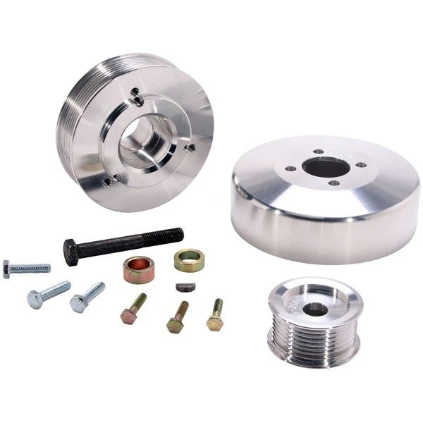 BBK Underdrive Pulleys Ford F-Series Truck 4.6L/5.4L (1997-2004) Billet Aluminum - 15550