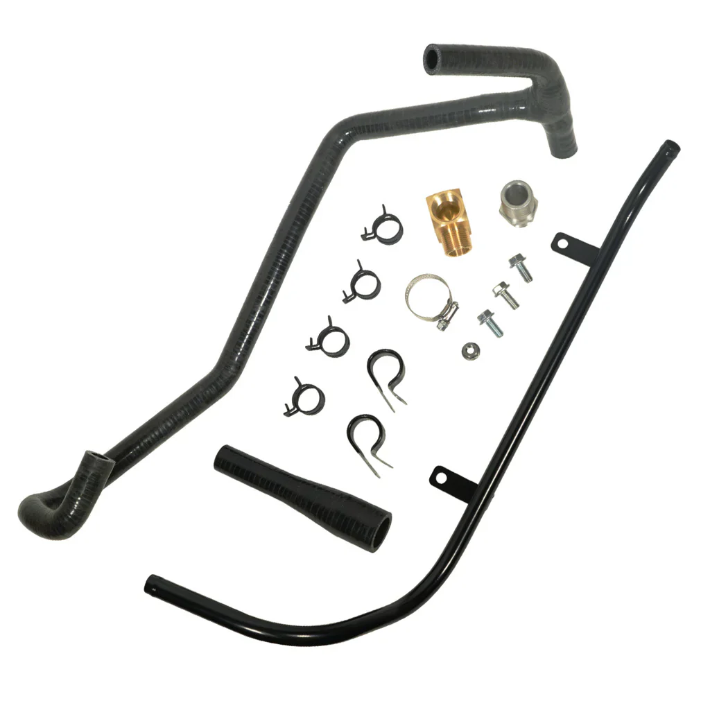 BD Diesel Coolant Tube Relocation Kit Dodge Cummins 5.9L (03-05) Howler Turbo - 1047137 - Image 3
