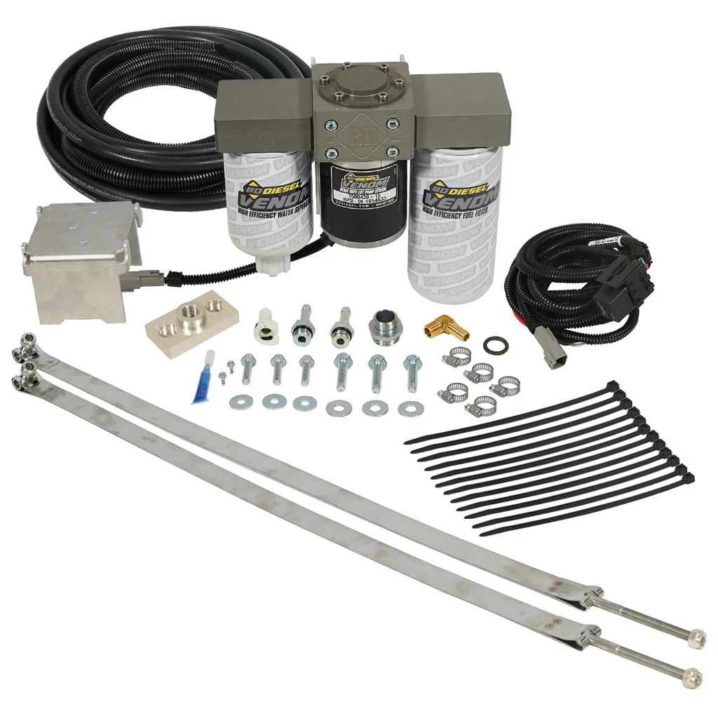 BD Diesel Venom Fuel Lift Pump Dodge Cummins 5.9L (03-04.5) w/ Filter & Separator - 1050335