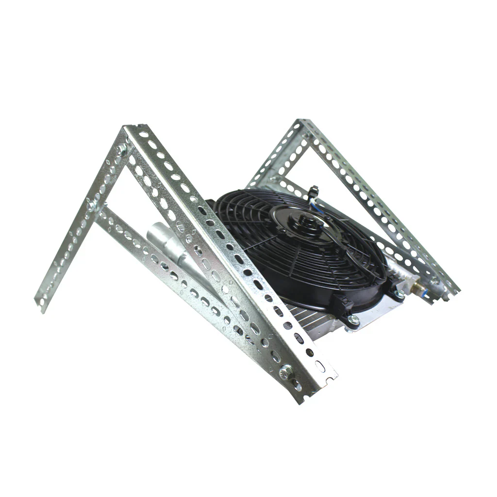 BD Xtrude Transmission Cooler Dodge Ram 1500 / 2500 / 3500 (94-16) Complete Kit 1/2 Lines w/ Fan - 1030606-1/2 - Image 2