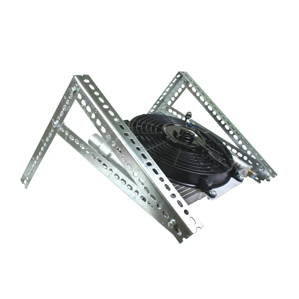 BD Diesel Xtrude Transmission Oil Cooler Ford F250 / F350 (99-03) 3/8" Line w/ Fan - 1030606-3/8 - Image 2