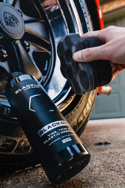 BLACKLINE Hex Grip Foam Applicator Pad - Ergonomic Tire Shine & Wax Applicator - Image 2