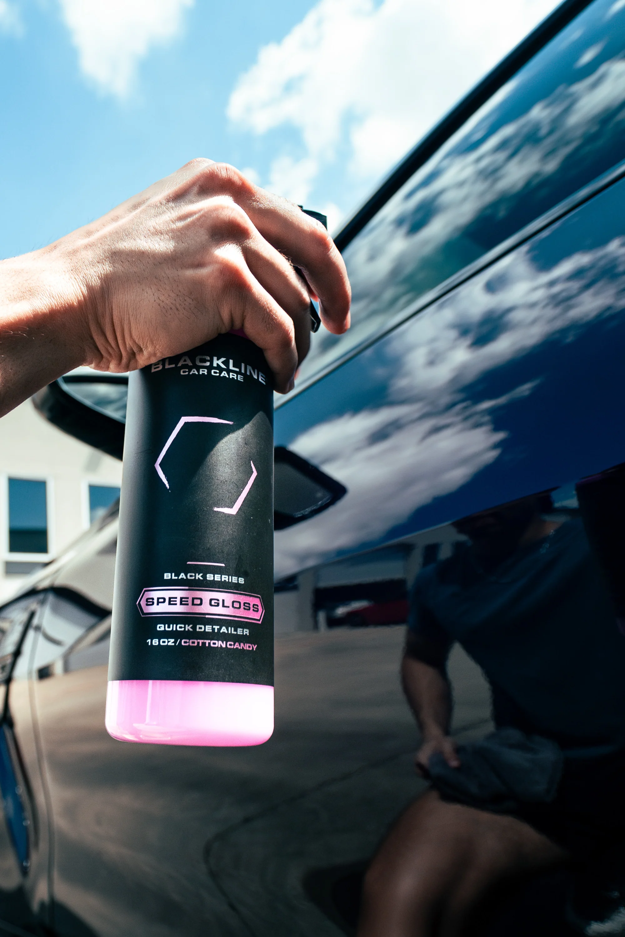 BLACKLINE Speed Gloss Quick Detailer - High-Shine SiO2 Infused Ceramic Spray 16oz - Image 6