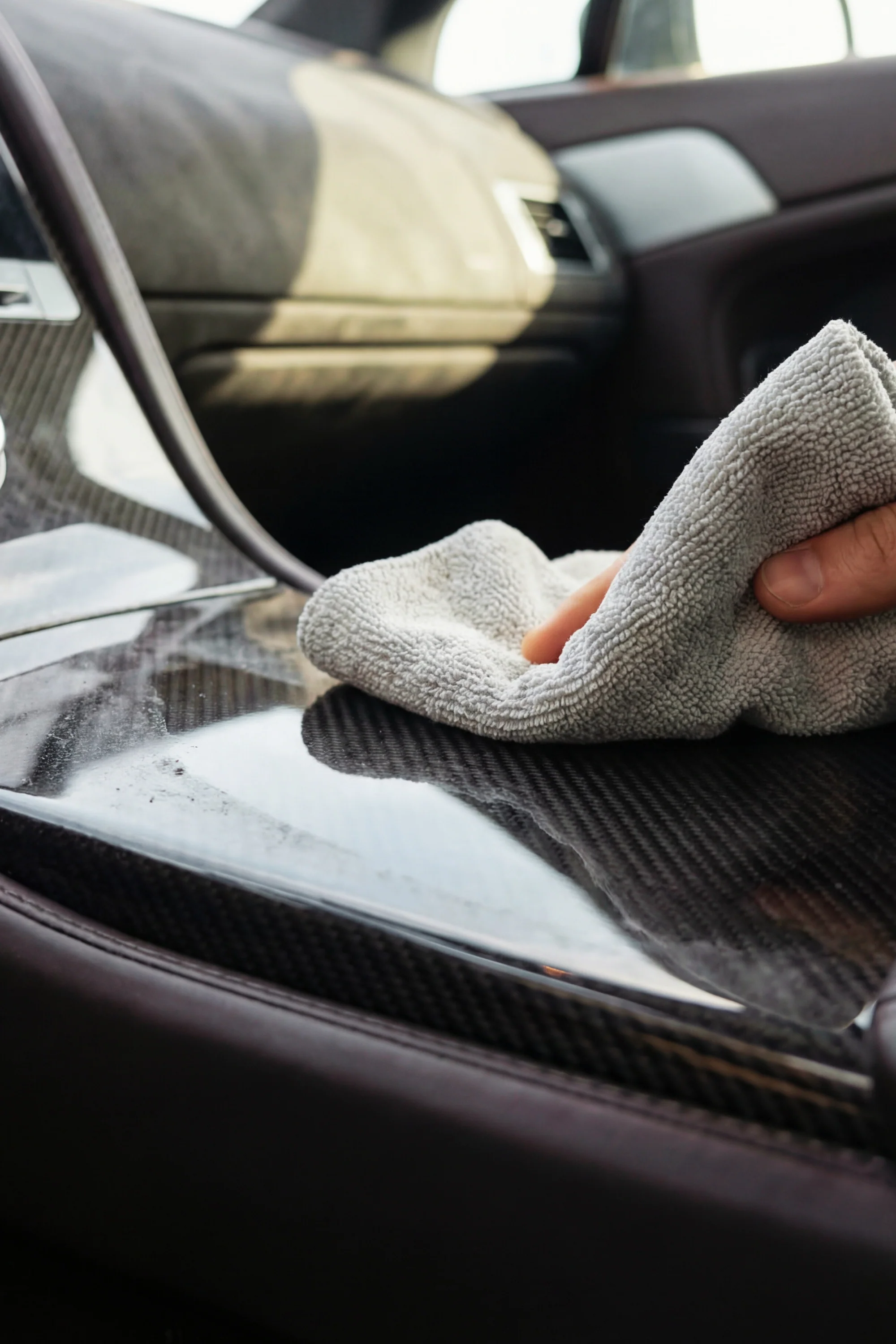 BLACKLINE® Carbon Cloth Twisted Loop Microfiber Car Drying Towel - 1300 GSM Ultra Absorbent - Image 3