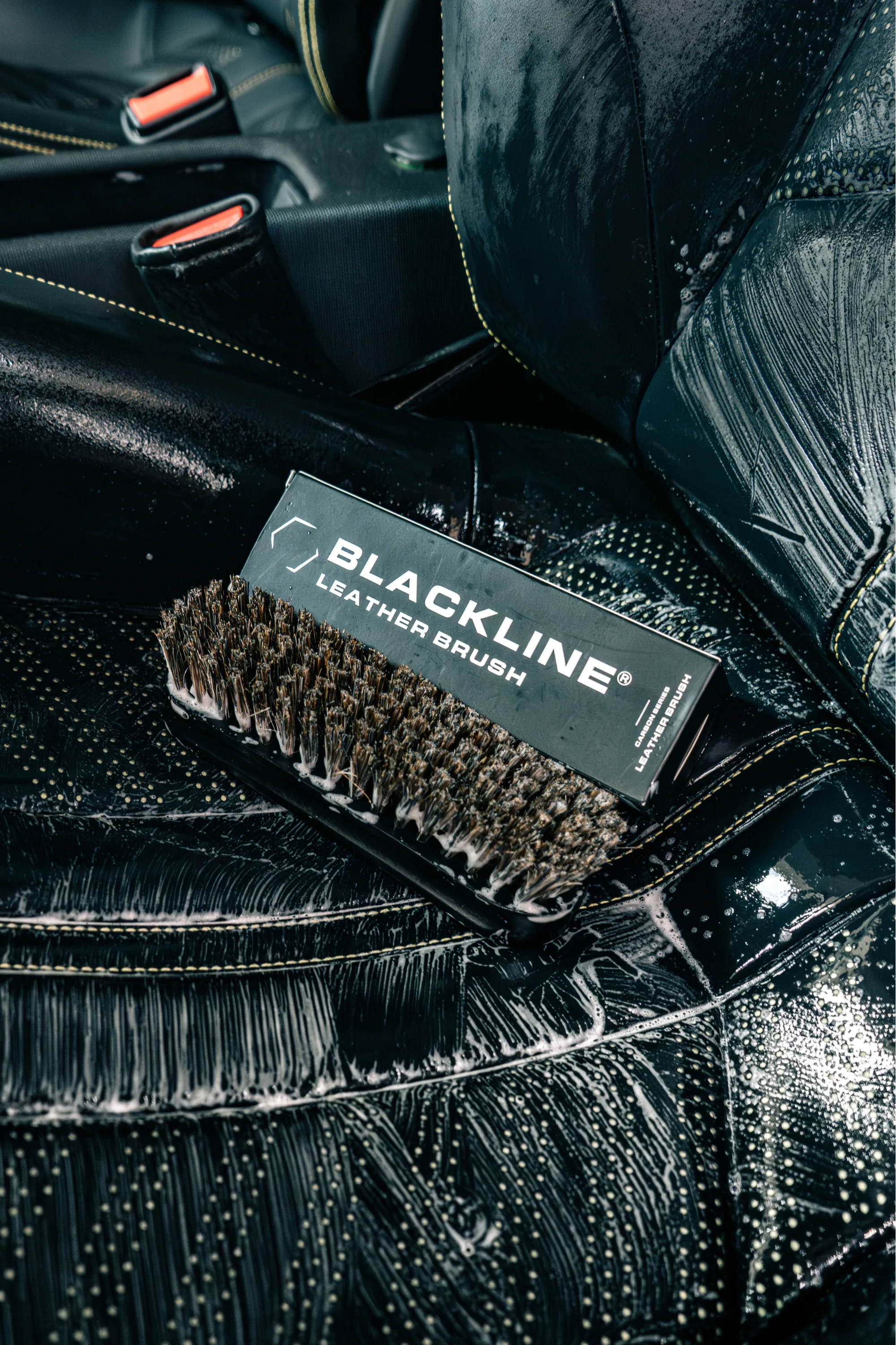 Leather Brush – Soft Leather Cleaning Brush for Car Seats & Interiors | BLACKLINE® - Image 2