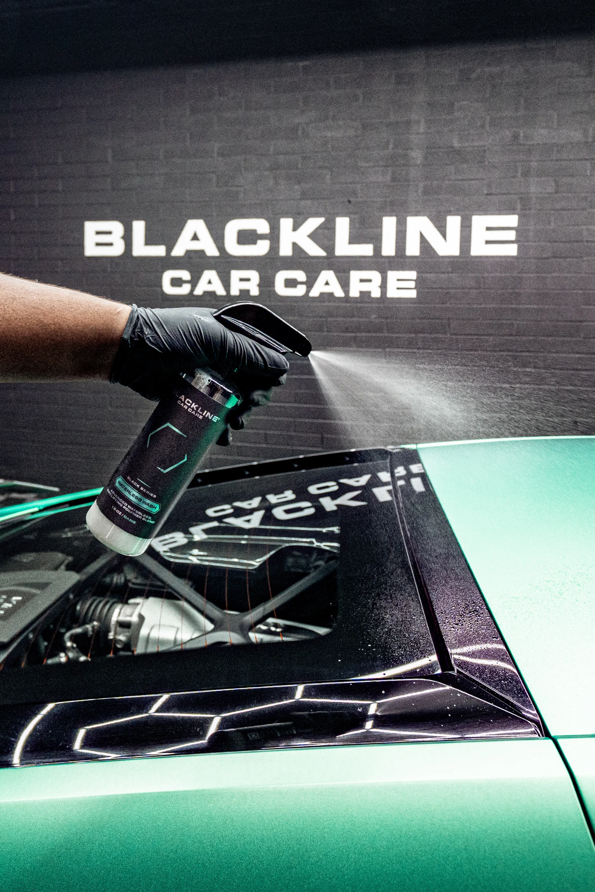 BLACKLINE® Waterless Wash - High-Lubricity Quick Detailer & Ceramic Infused Spray 16oz - Image 3