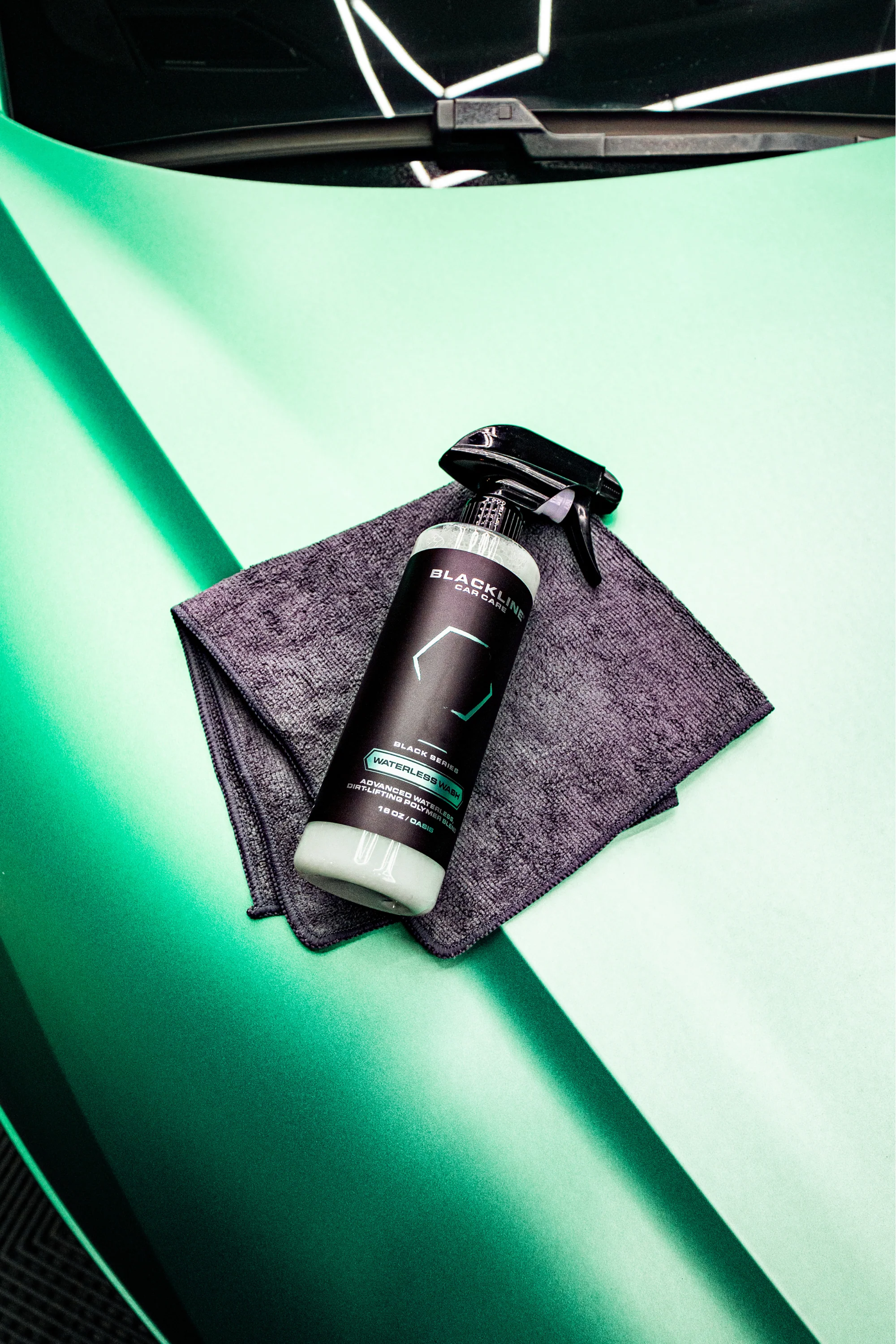 BLACKLINE® Waterless Wash - High-Lubricity Quick Detailer & Ceramic Infused Spray 16oz - Image 6