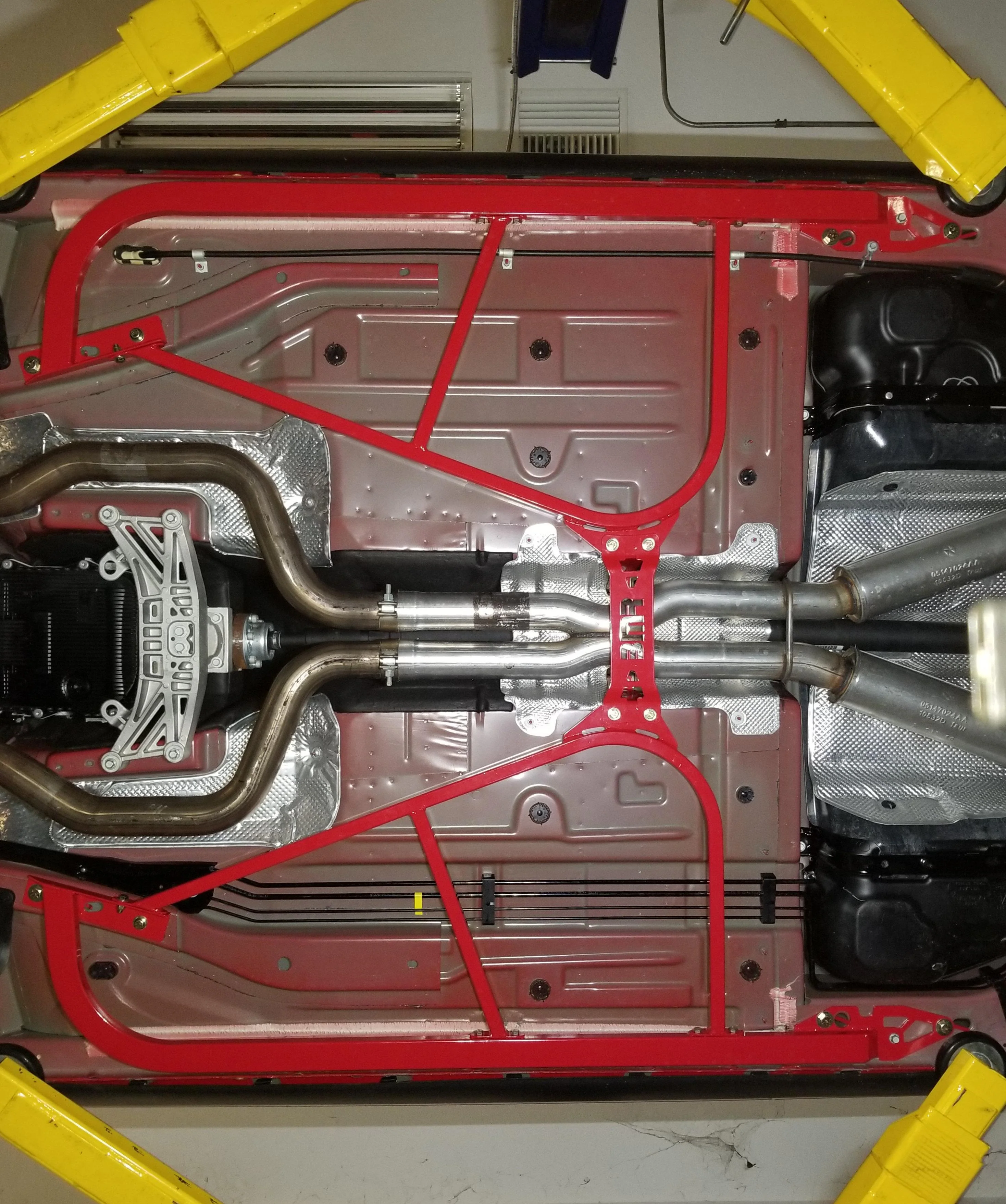 BMR Subframe Connectors Dodge Challenger (2008-2023) Bolt on - Black or Red SFC110 - Image 3