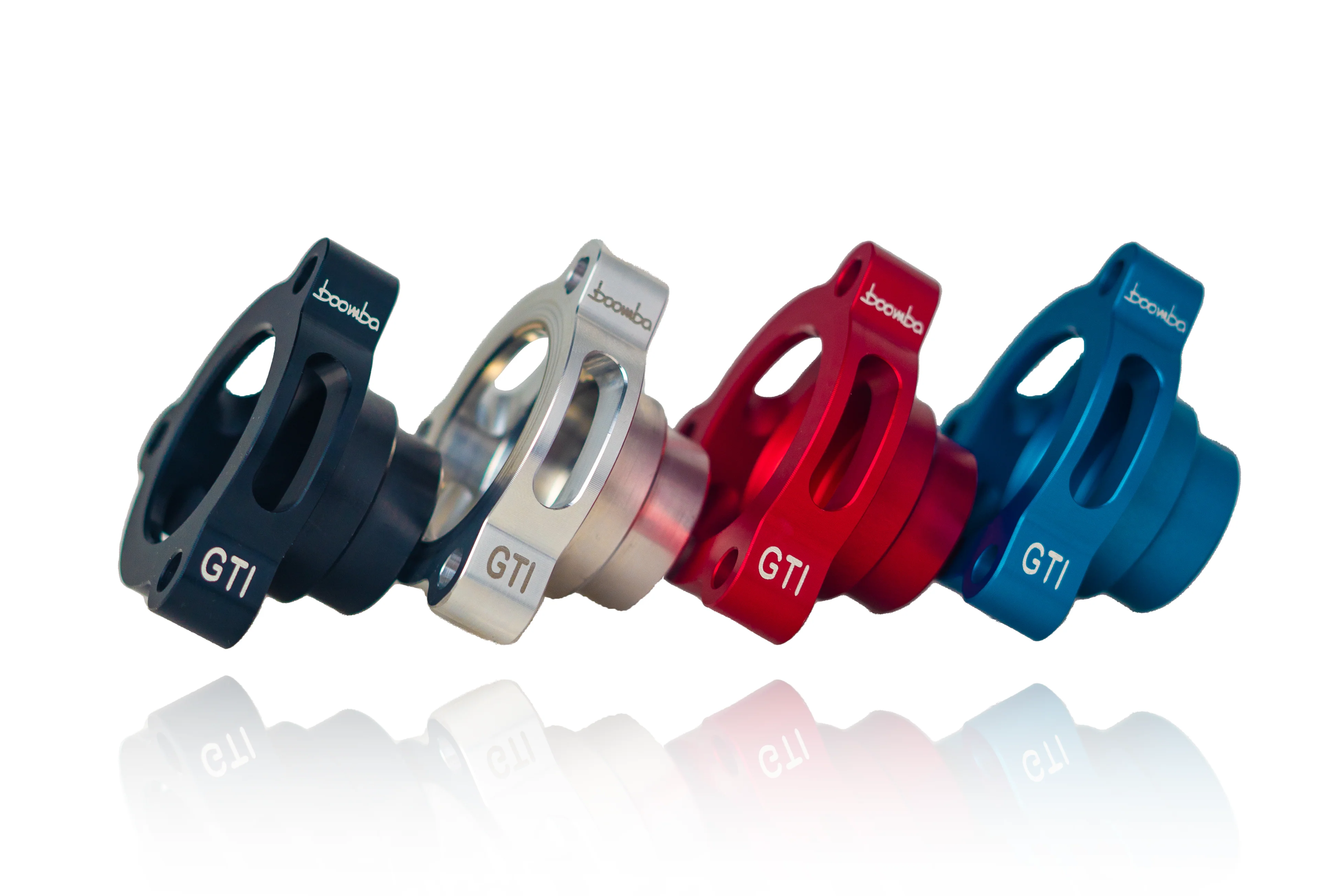Boomba Racing Adjustable BOV Adapter for VW GTI MK8 (2022-2024) Red / Blue / Black / Natural Aluminum