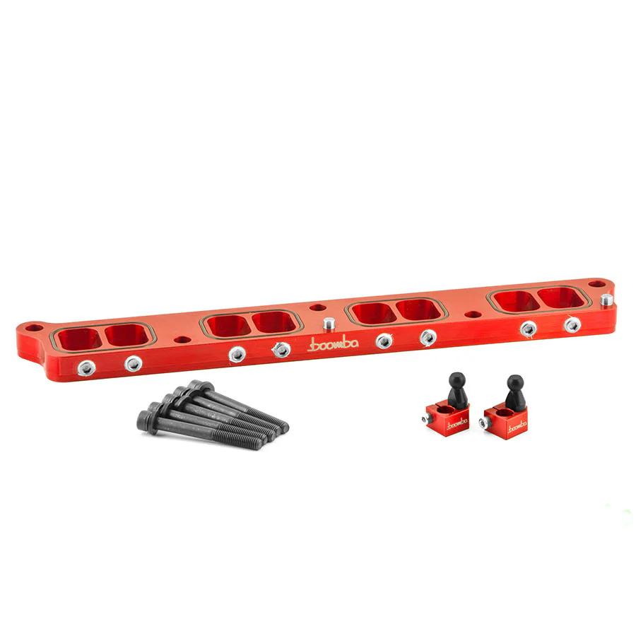 Boomba Racing Intake Manifold Spacer for Ford Ranger 2.3L EcoBoost (2019-2026) Blue / Red / Black / Natural Aluminum - Image 3