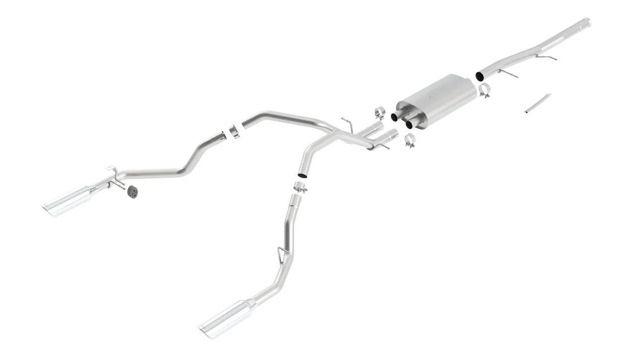 Borla Exhaust Chevy Silverado 1500/ GMC Sierra 1500 4.8L / 5.3L / 6.0L V8 (09-13) Catback Touring w/ Polished Tips