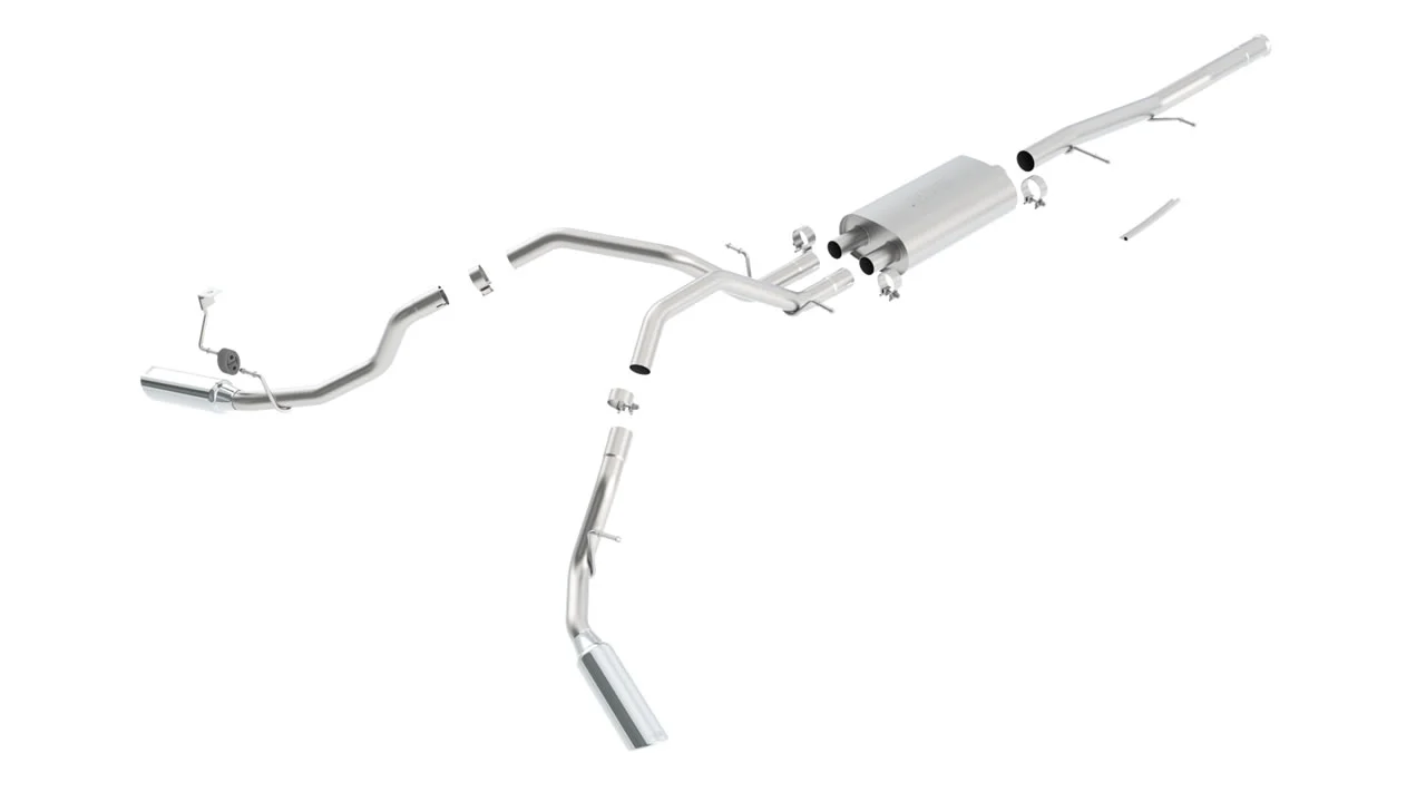 Borla Exhaust Chevy Silverado 1500/ GMC Sierra 1500 4.8L / 5.3L / 6.0L V8 (09-13) Catback Touring w/ Polished Tips - Image 2